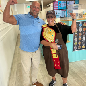 Carla of La Diperie on St. Jean Blvd.