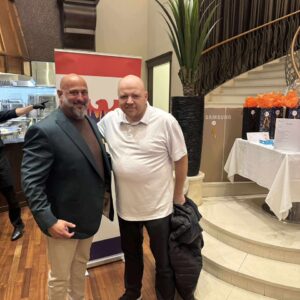 Making an appearance at the Olymbec sponsored poker night benefitting Alzheimer Groupe Inc.