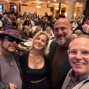 Making an appearance at the Olymbec sponsored poker night benefitting Alzheimer Groupe Inc.