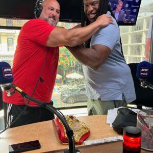 With former Montreal Canadiens tough guy Georges Laraque at BPM studios